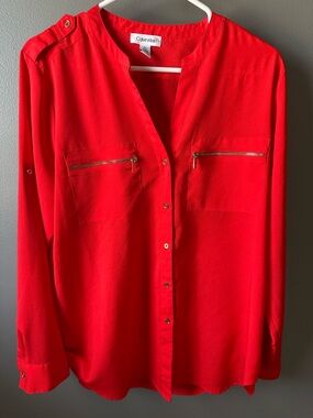 Calvin Klein Orange Women's Top